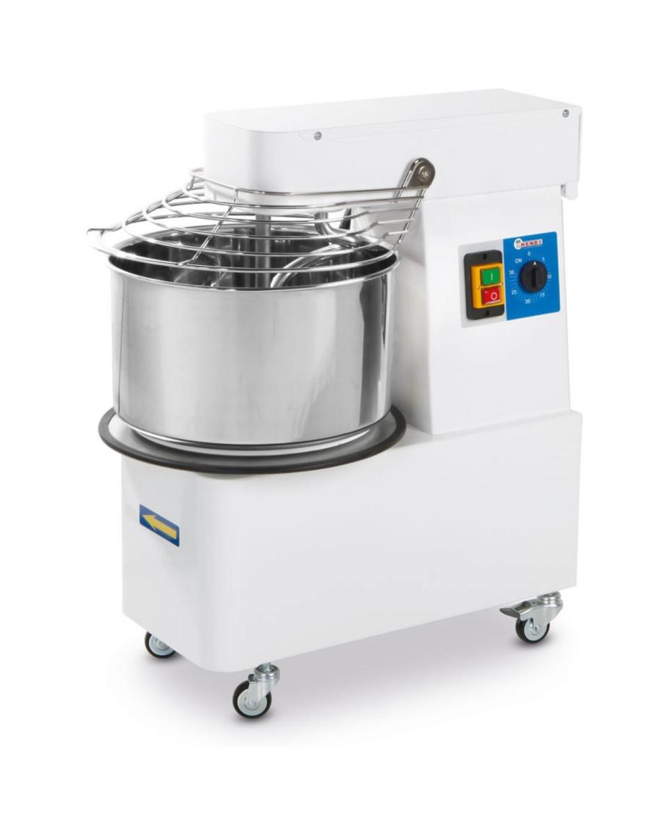 Spiralteigmaschine mit fester Schüssel - 20L - Hendi - 226209