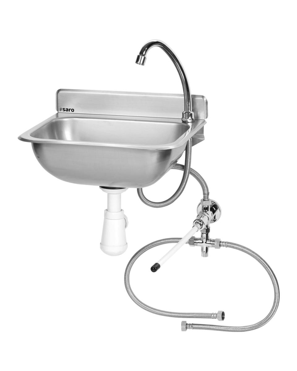 Handwaschbecken - Edelstahl - 37,5 x 31 cm - Saro - 353-1000