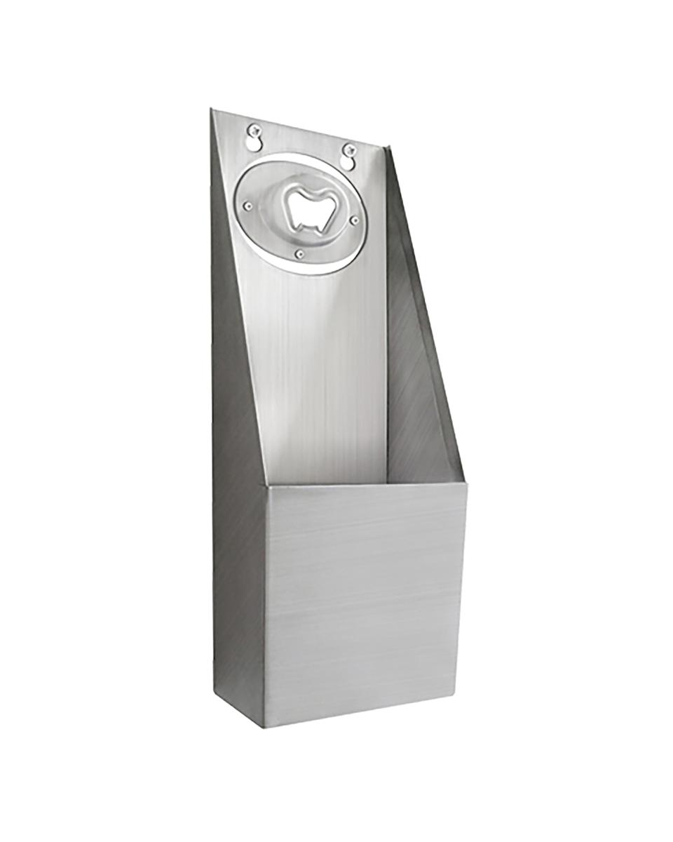 Flaschenöffner - Mit Auffangschale - Edelstahl - 208055