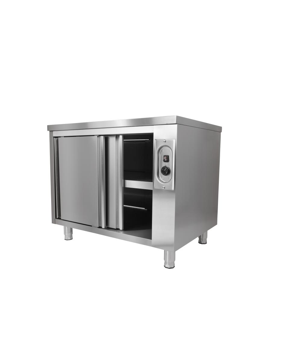 Wärmeschrank aus Edelstahl – Schiebetüren – H 85 x B 160 x T 70 CM – G-Line