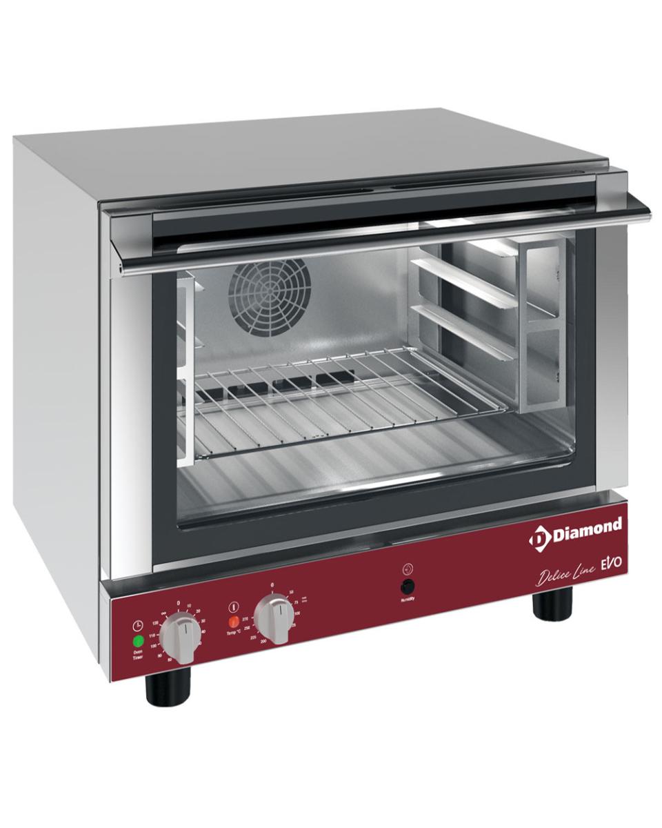 Elektrische convectieoven - 4x 460x340 mm - Manuele bevochtiger - Diamond - CPE434-D