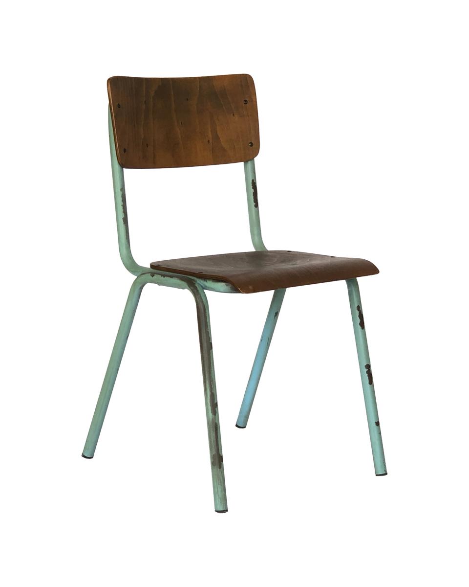 G-Line-Stuhl - Old School - Vintage Grün - Holz - G-Line
