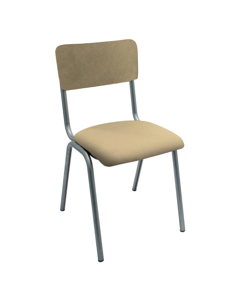 G-Line-Stuhl - Old School - Vintage Metal - Samt Taupe - G-Line