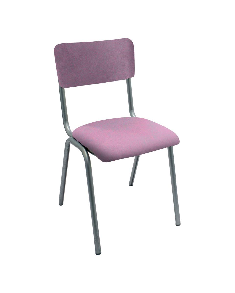 G-Line-Stuhl - Old School - Vintage Metal - Samt Old Pink - G-Line
