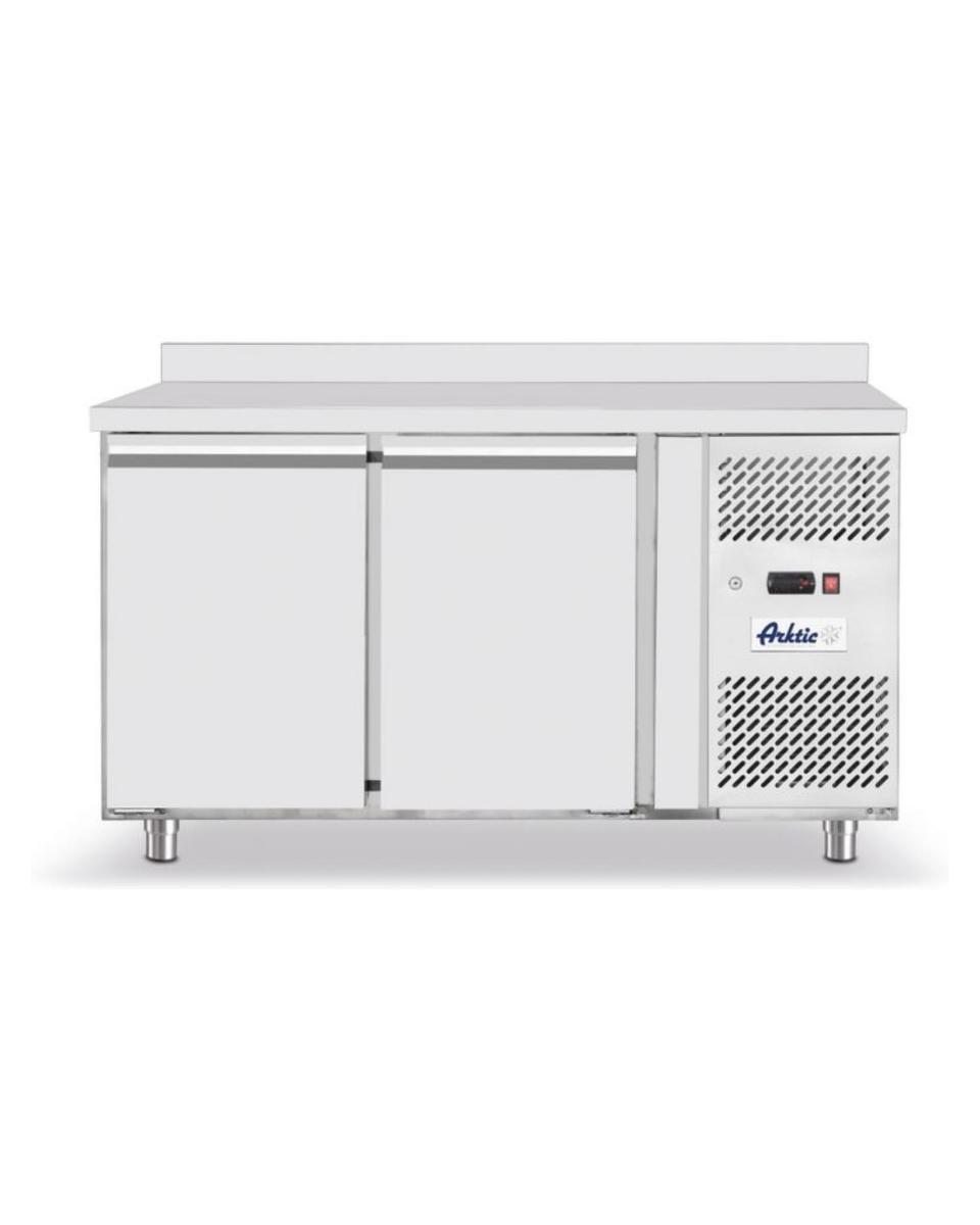 Kühltisch - Profi Line 2 - Türen - Motor rechts - Mit Küchenrückwand - Hendi - 232040