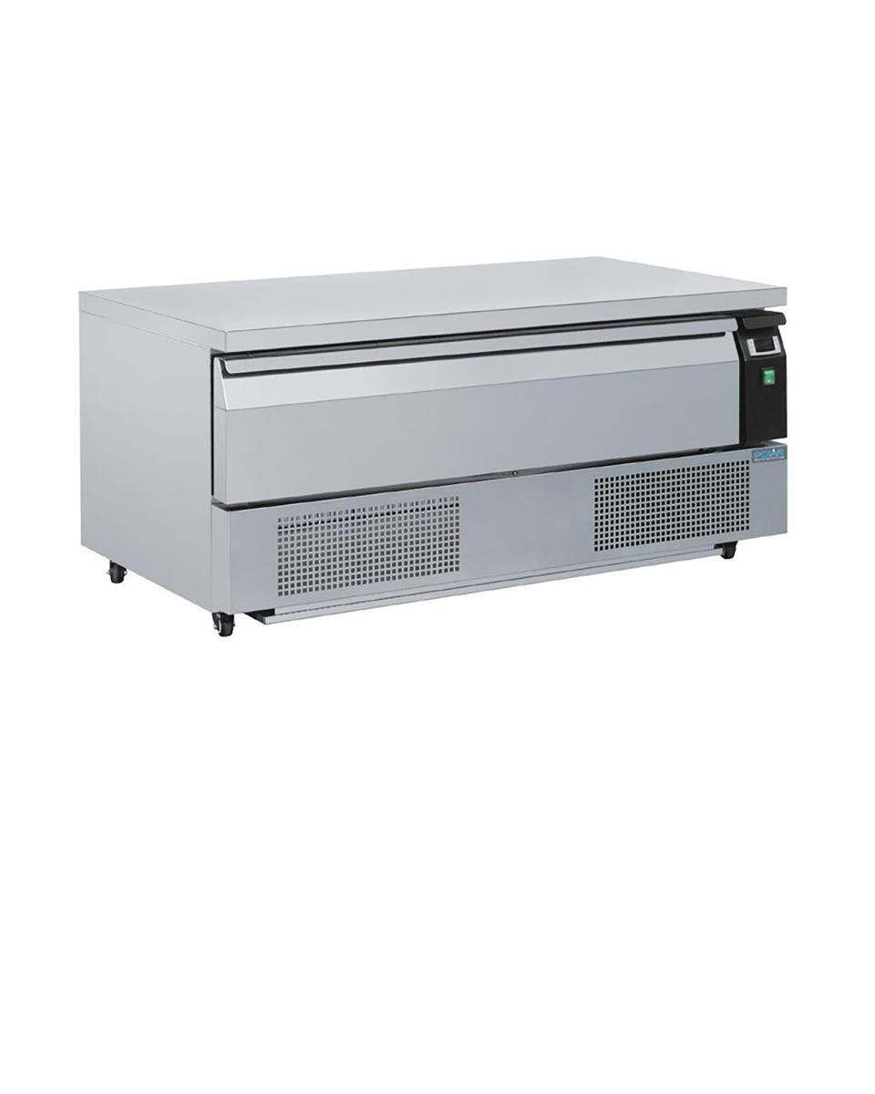 Kühl-/Gefriertisch - 3 x 1/1 GN - 116 Liter - 1 Schubladen - H 60,5 x 123 x 70 cm - 230 V - Polar - DA995