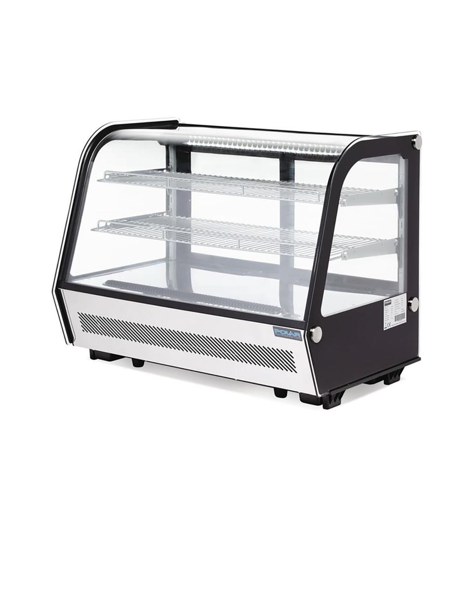 Kühlvitrine - 160 Liter - Schwarz - H 68,6 x 88,6 x 56,8 cm - 160 W - 230 V - Polar - CD230