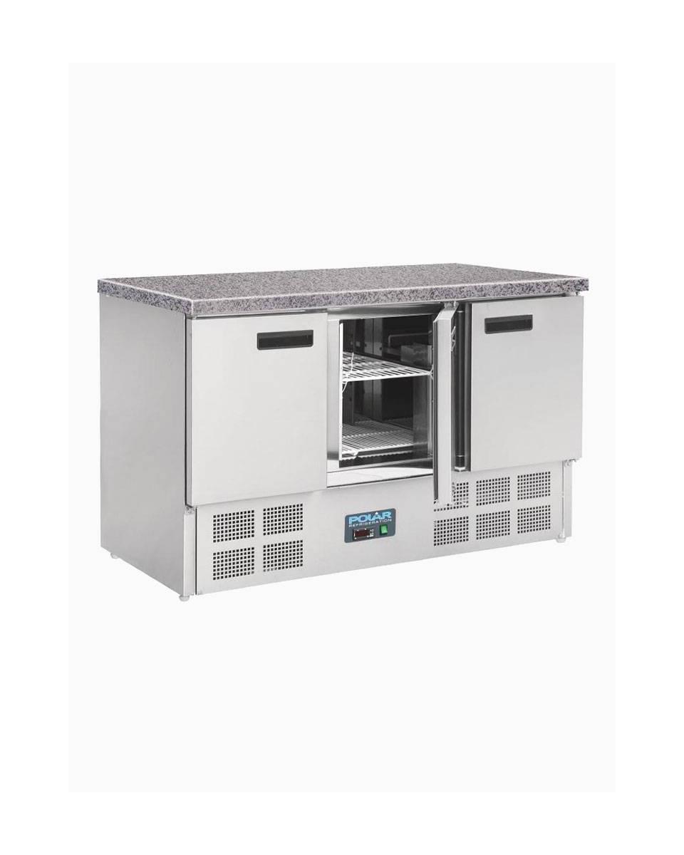 Pizza-Kühltisch - 9 x 1/1 GN - 368 Liter - 3 Türen - H 88 x 137 x 70 cm - 230 V - Polar - CL109