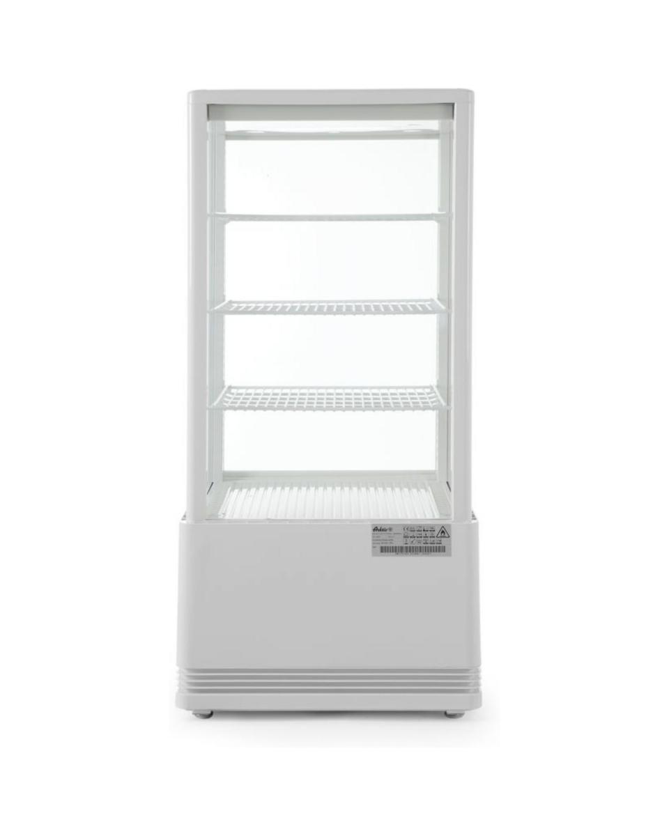 Tischvitrine - Weiß - 78 Liter - 3 Regale - Hendi - 233641