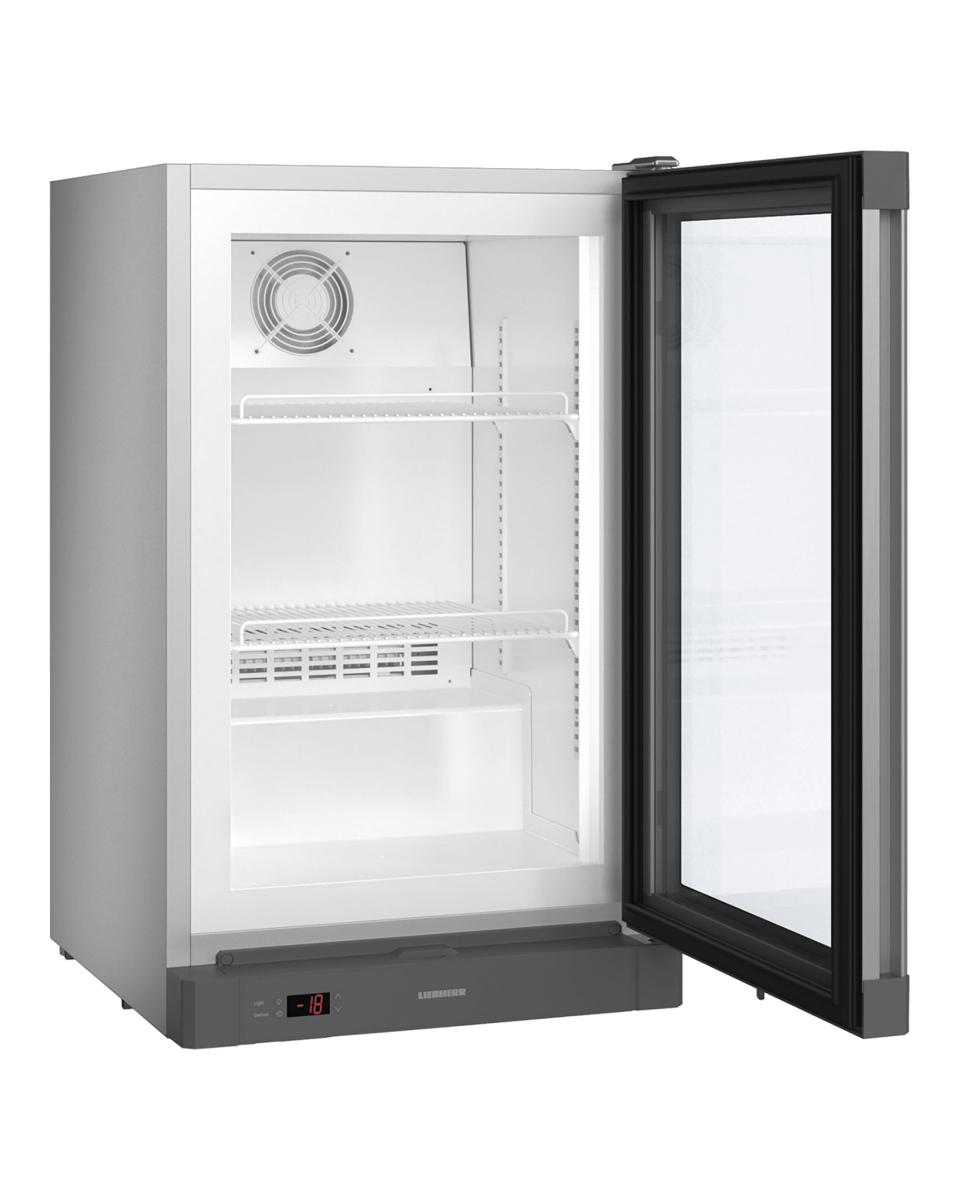 Gastro Gefrierschränke Glastür - Stahlgrau - 66 Liter - 1 Tür - Liebherr - Fv 913-41
