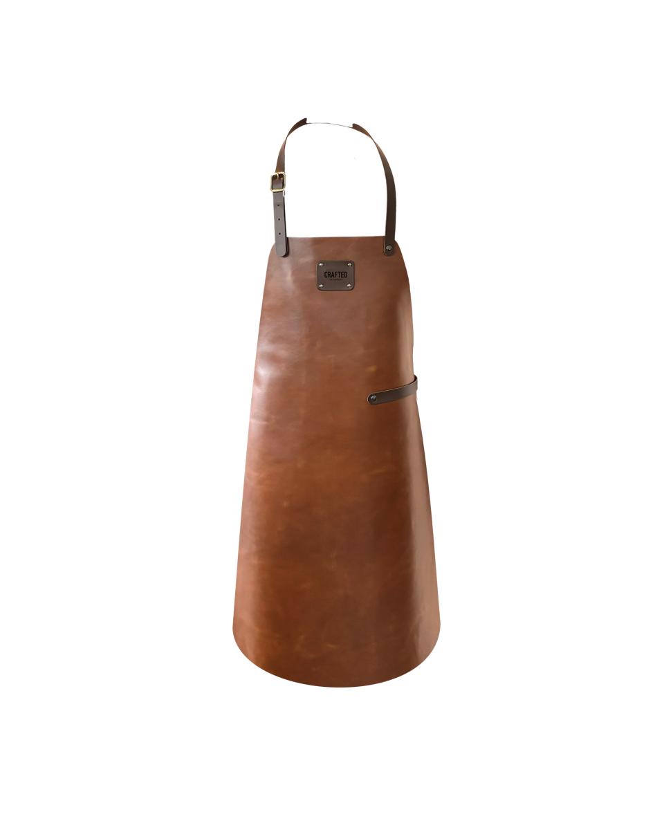 Schürze – Leder – Cognac – handgefertigtes Leder