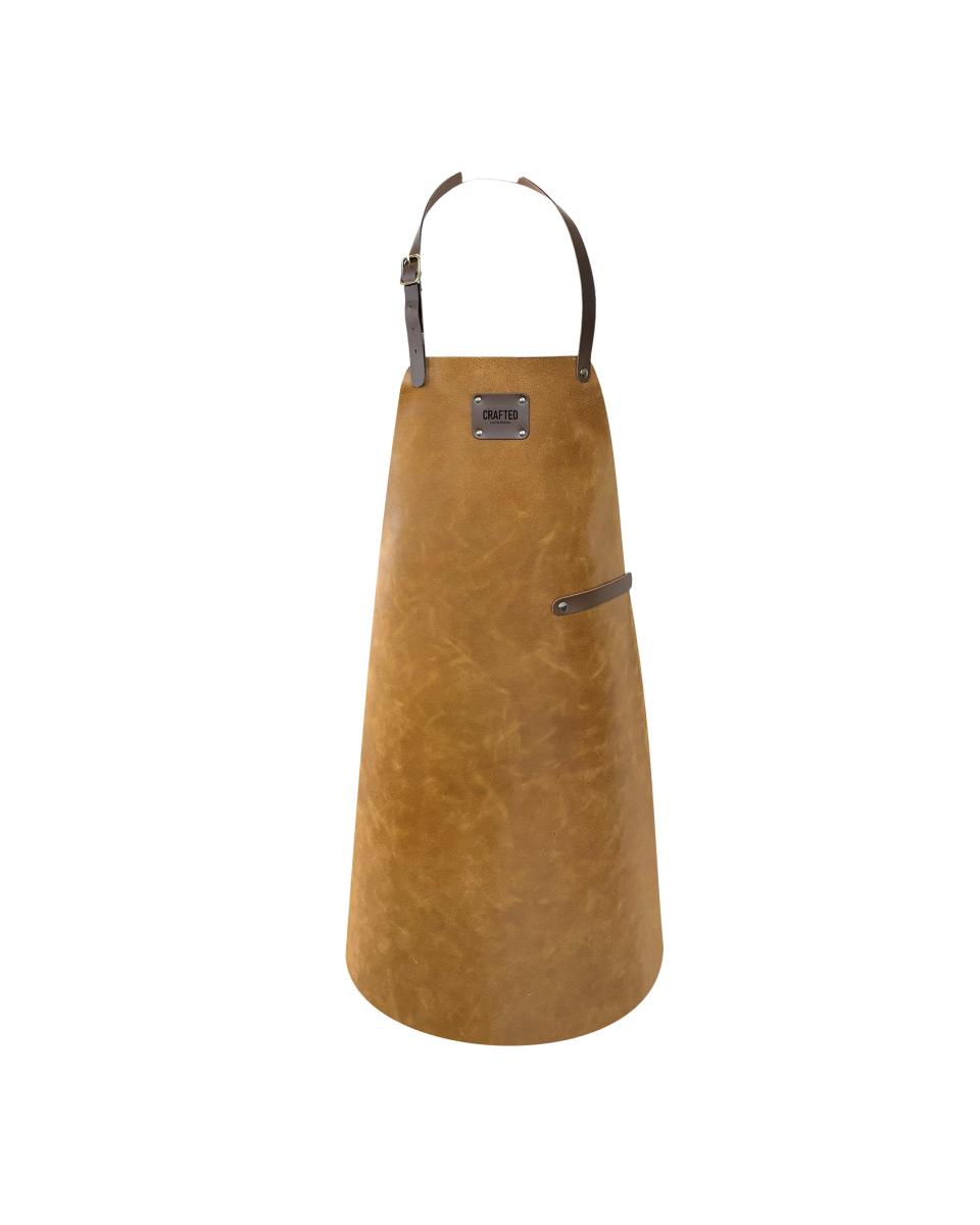 Schürze – Leder – Sand – handgefertigtes Leder