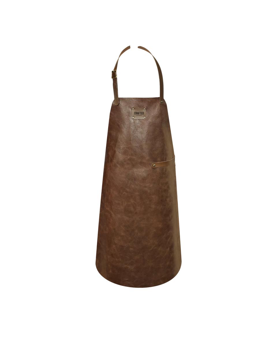 Schürze – Leder – Braun – handgefertigtes Leder 