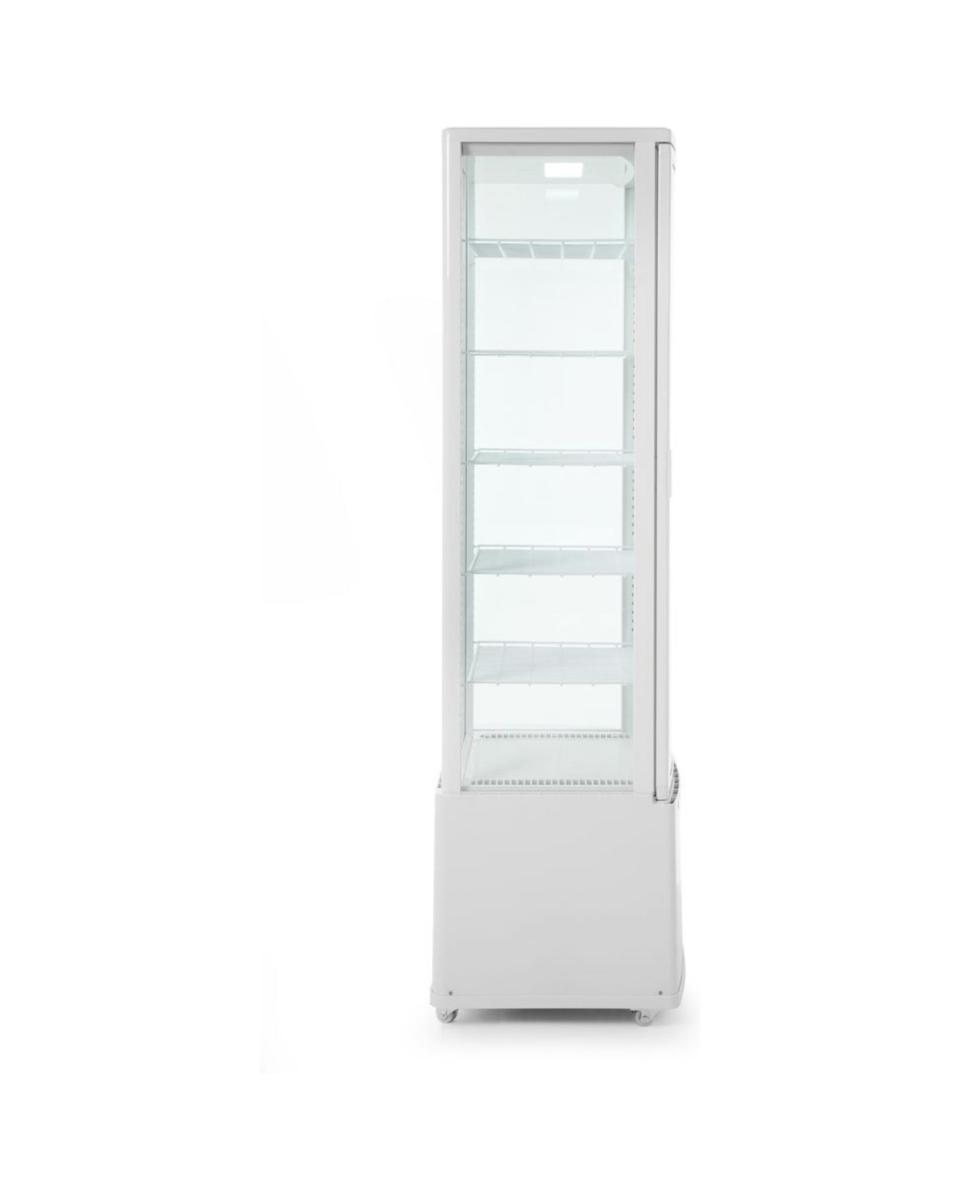 Kühlvitrine - Weiß - 280 Liter - 5 Regale - Hendi - 233696