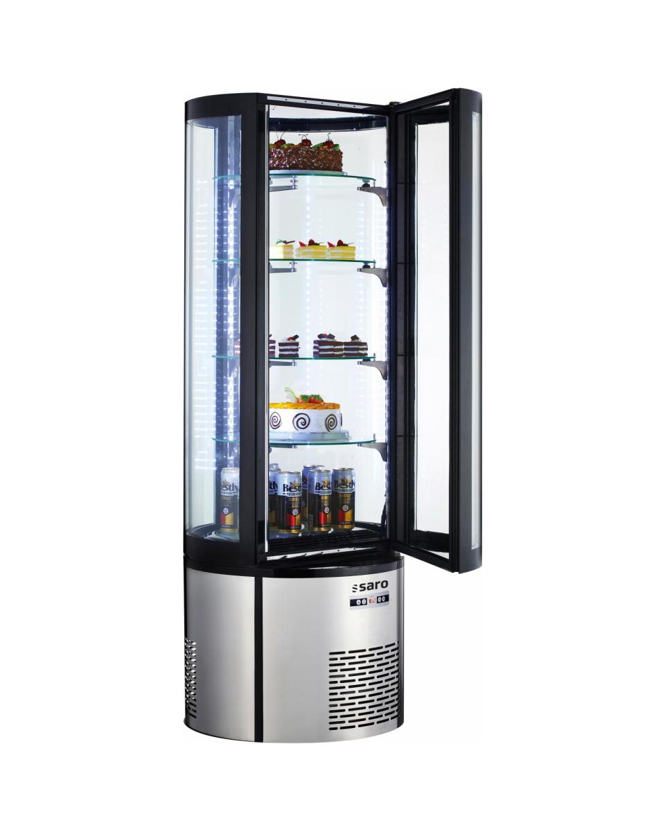 Gebäckvitrine - 360 Liter - Edelstahl - Saro - 330-1127