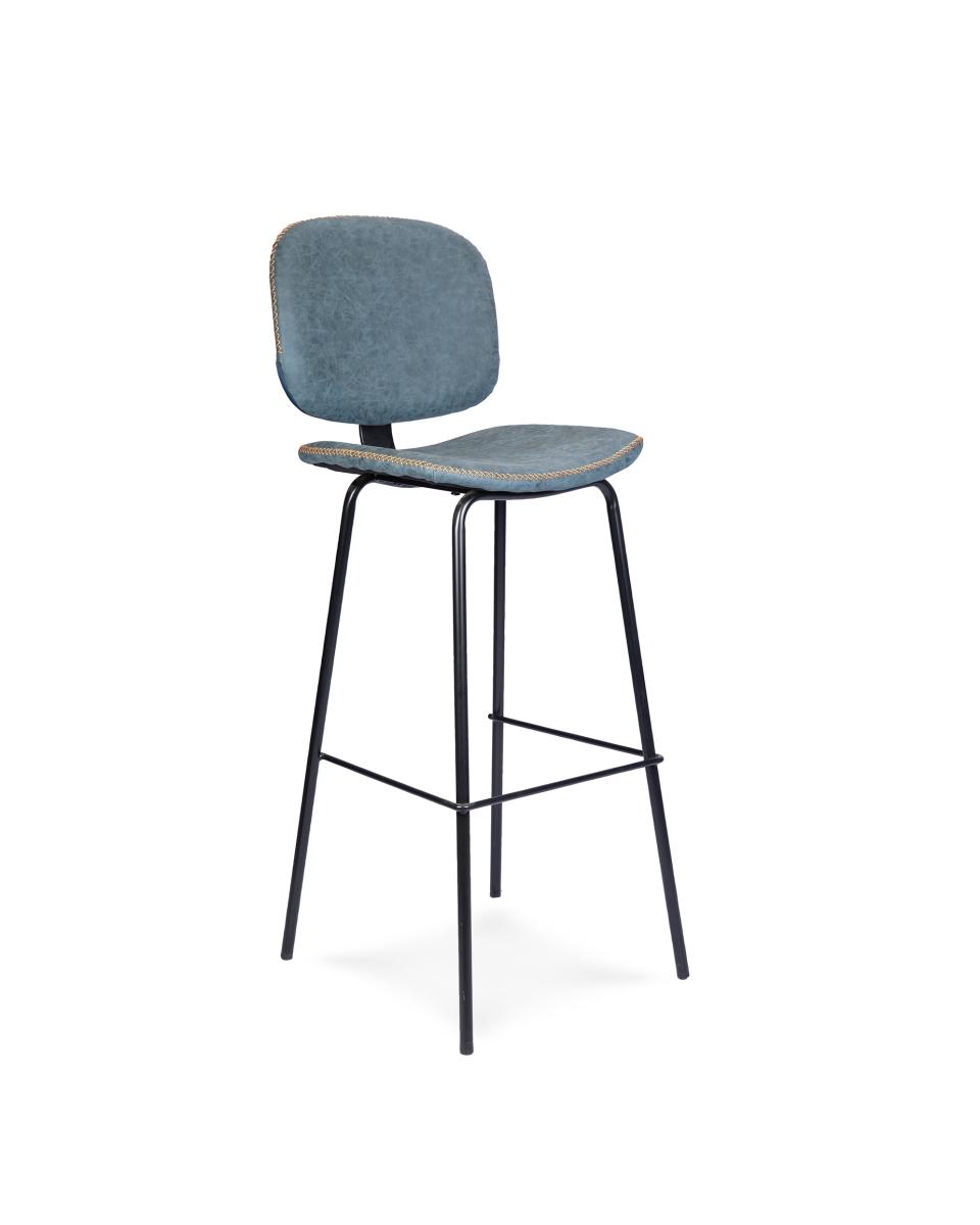 G-Line-Hocker - Louis - Blau - Skai Stahl