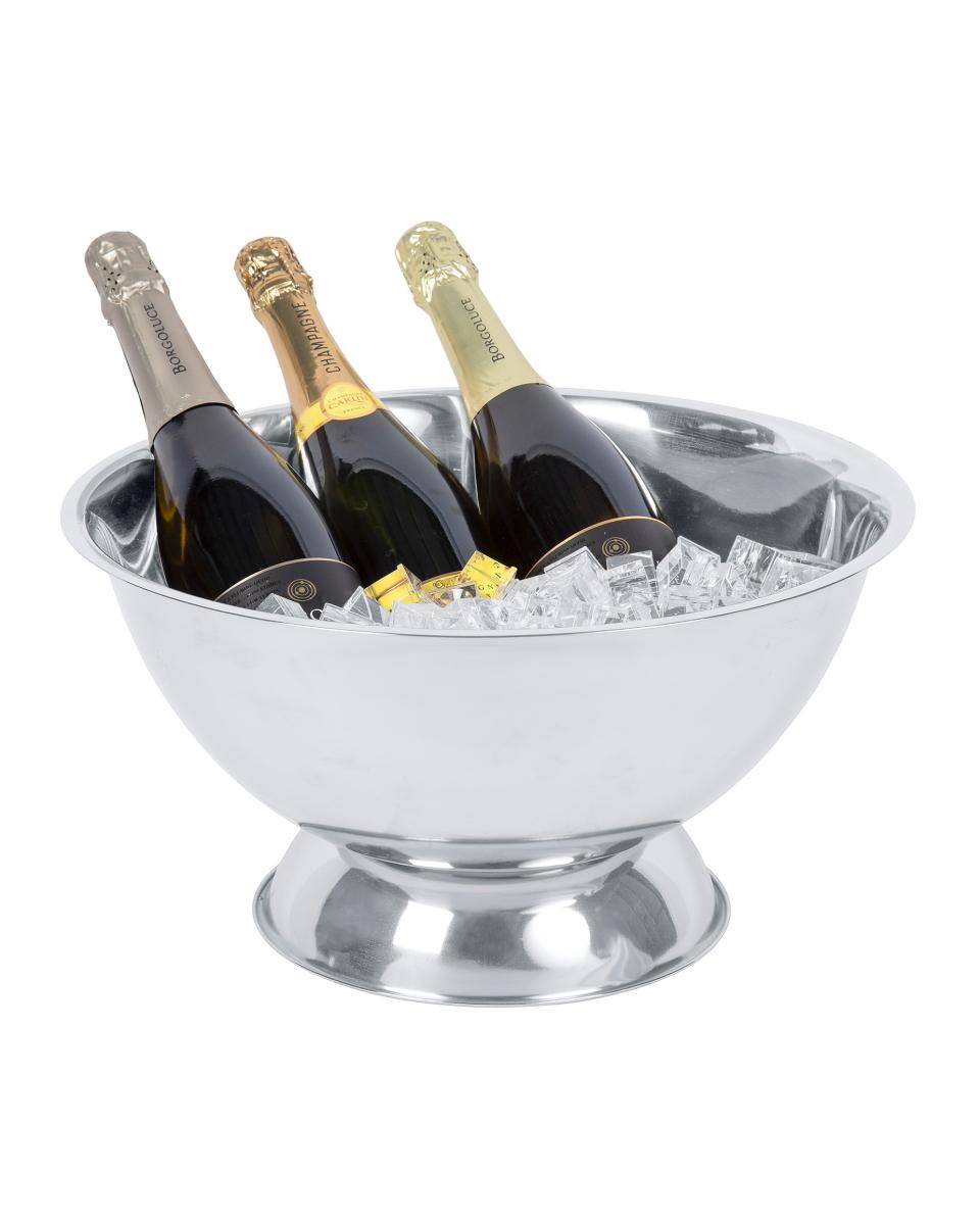 Champagnerschale - H 23 x Ø 40 cm - Edelstahl - G-Line