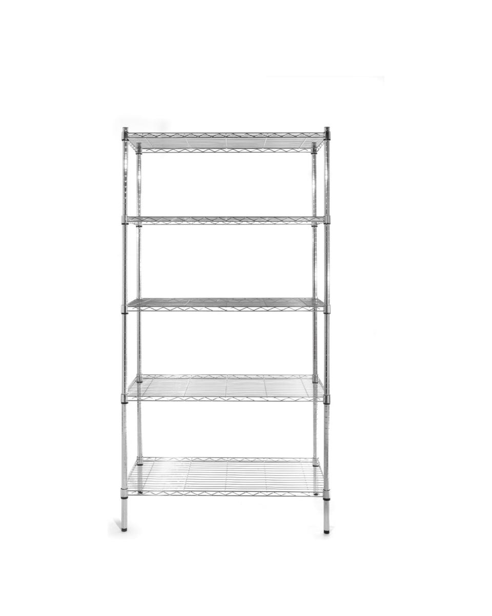 Regal - Lagerregal - Chrom - 90x45x180 cm - 5 Regale - G-Line