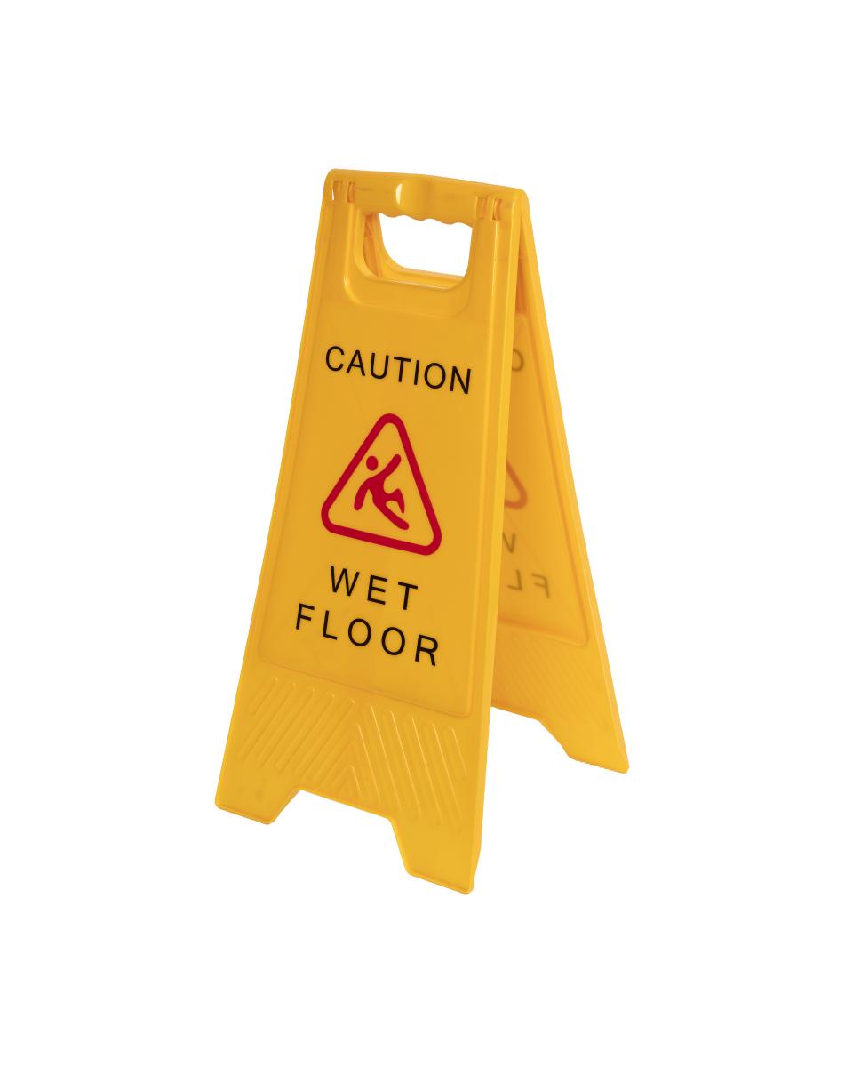 Warnschild - Nasser Boden - Klappbar - G-Line