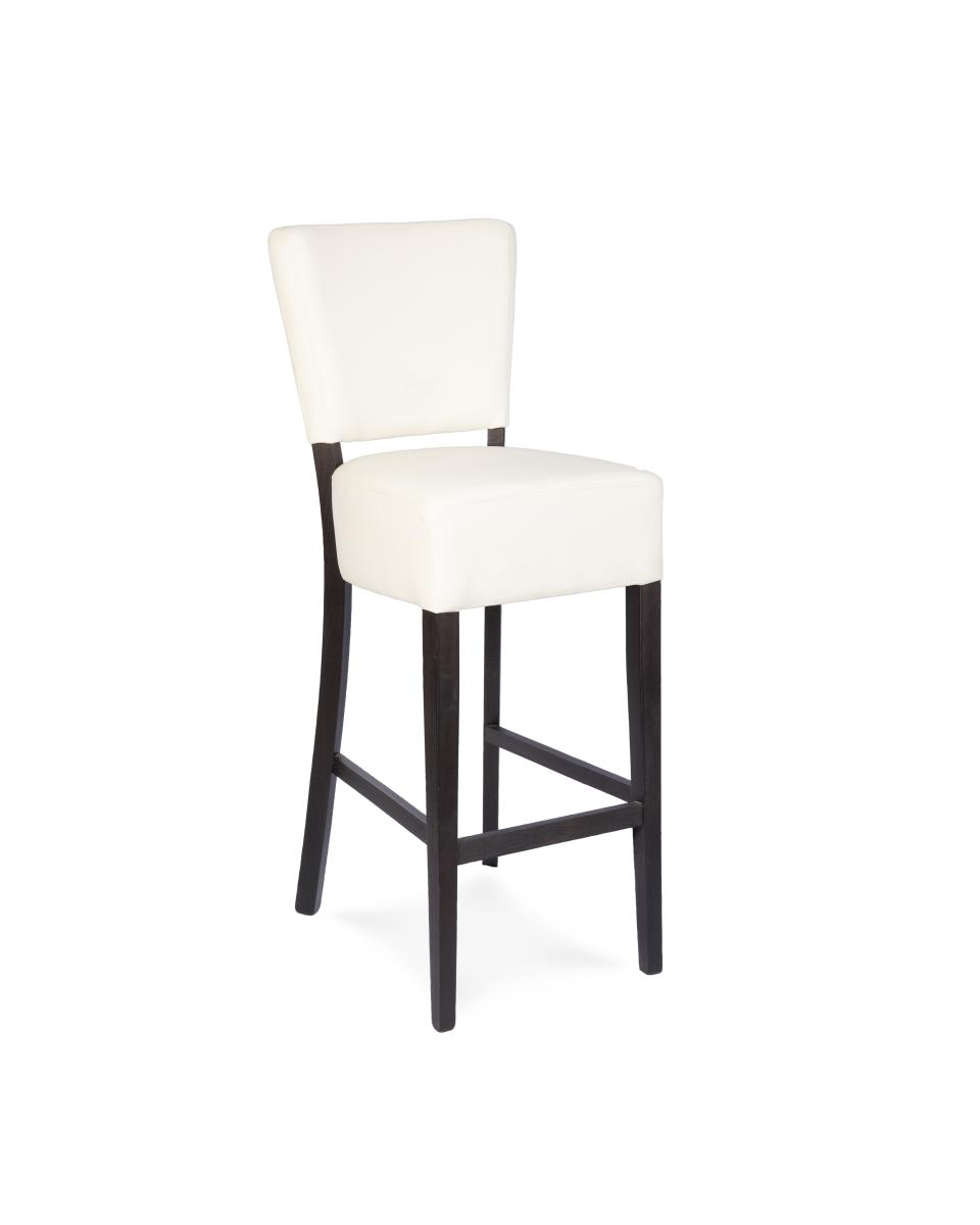G-Line-Barhocker - Neapel - Mit Rückenlehne - Creme - Kunstleder