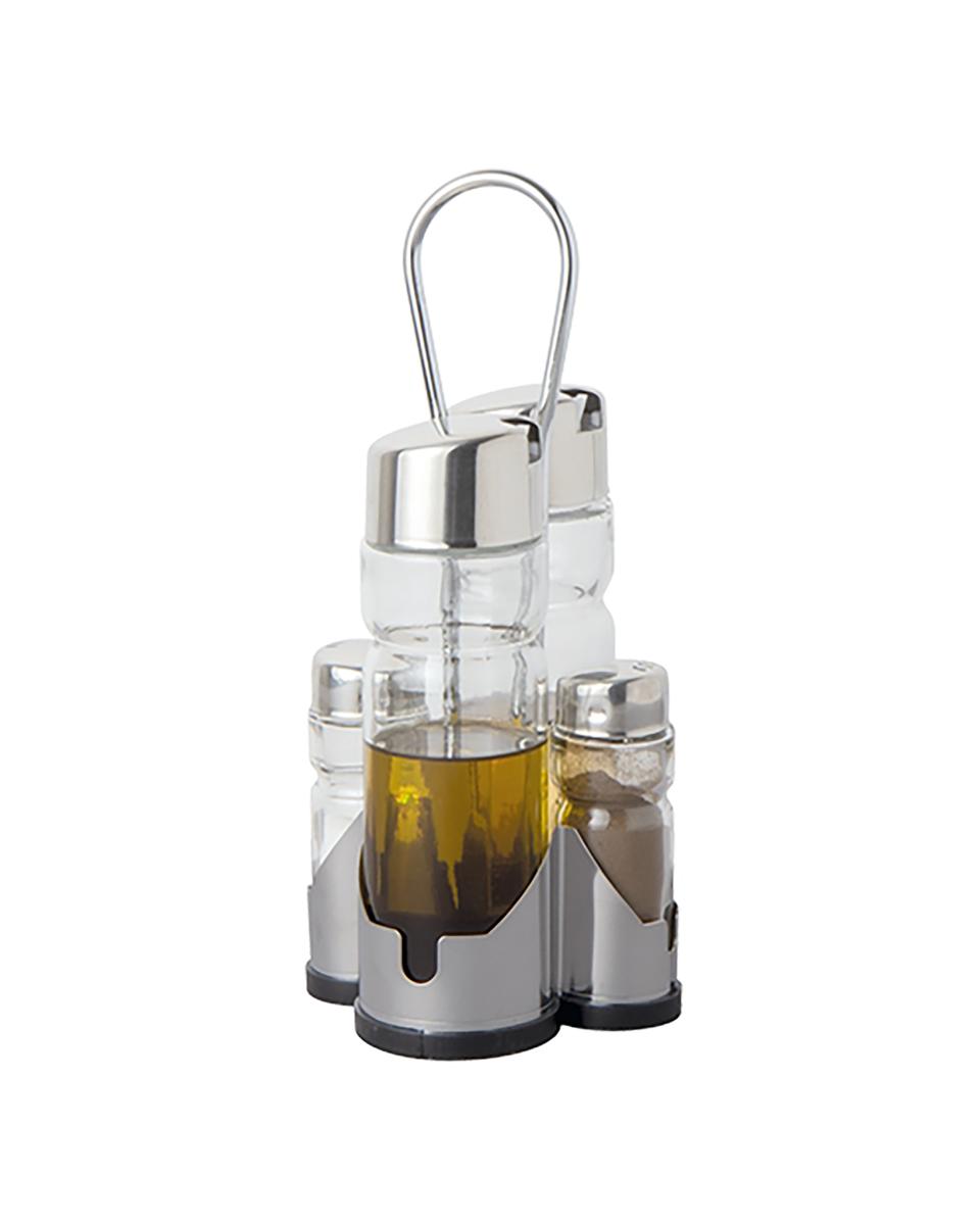 Menage - 4-teilig - Glas - H 22 cm - 088760