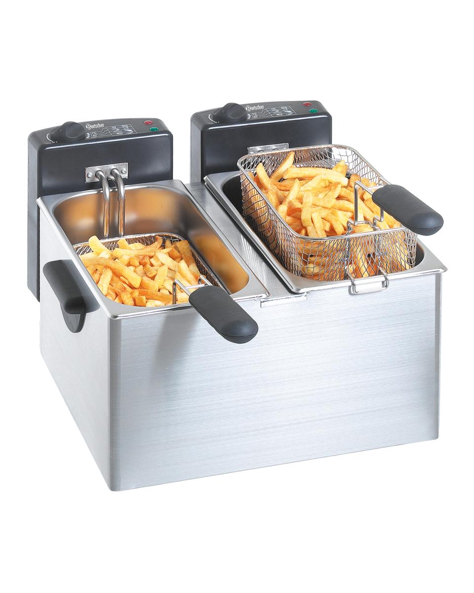 Fritteuse - 2 x 4 Liter - 230V - Bartscher - A165112