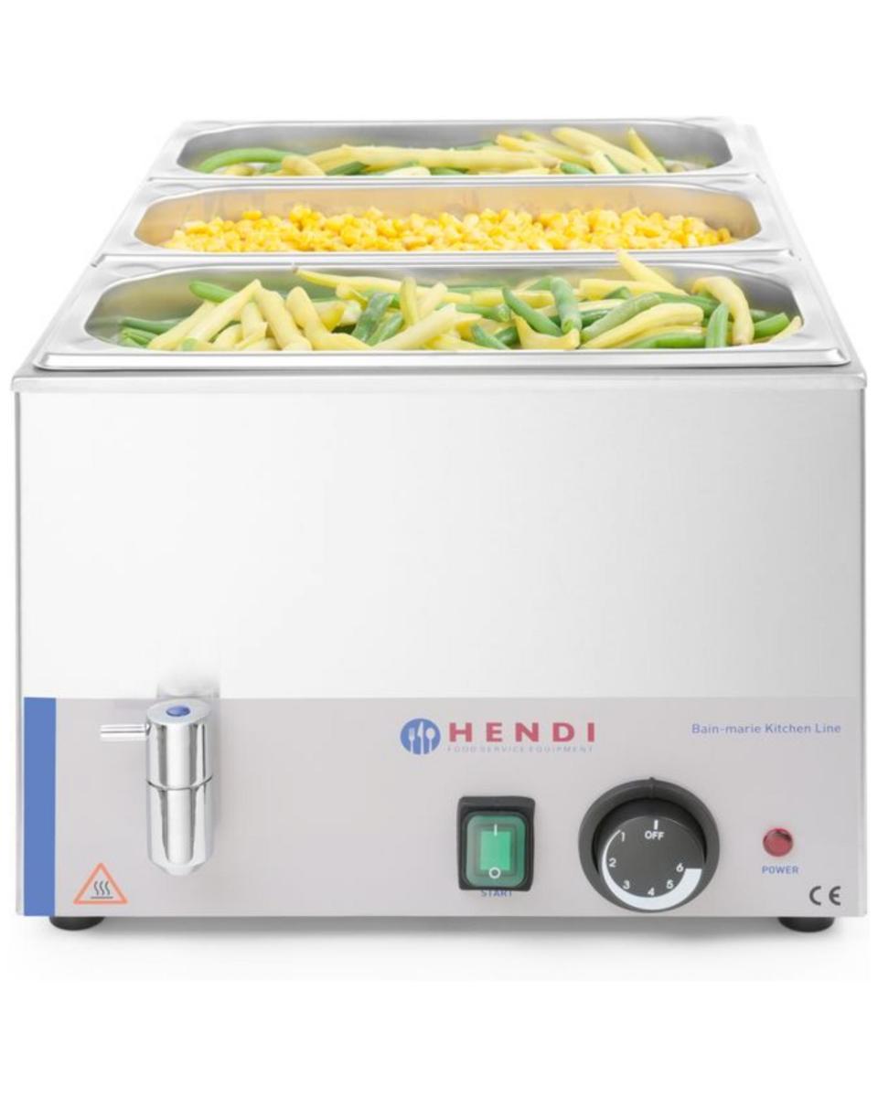 Bain Marie mit Wasserhahn - Kitchen Line - Hendi - 238912