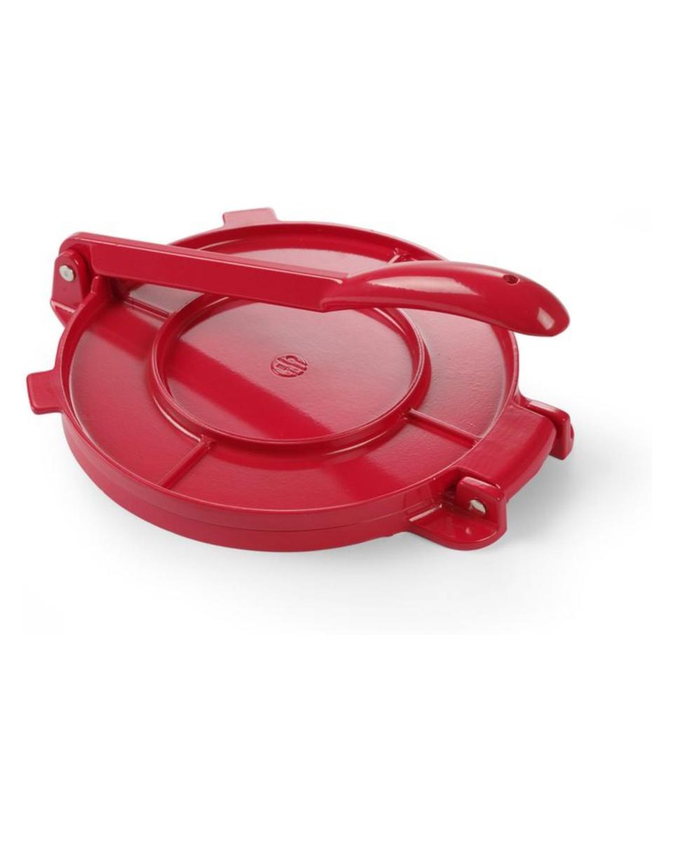 Tortilla-Presse - 25,5 x 20,2 cm - Edelstahl - Hendi - 513033