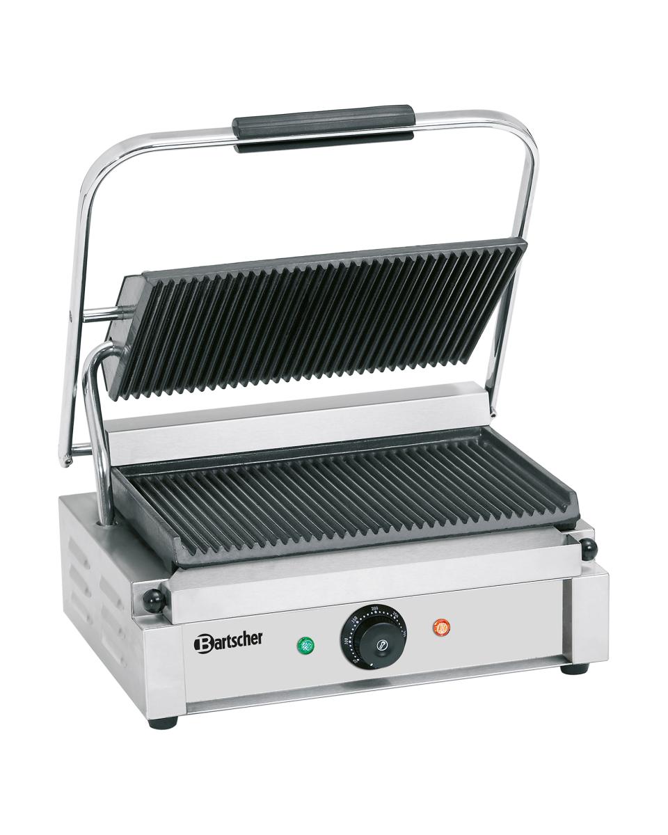 Kontaktgrill - Single - Gerippt - Bartscher - A150674