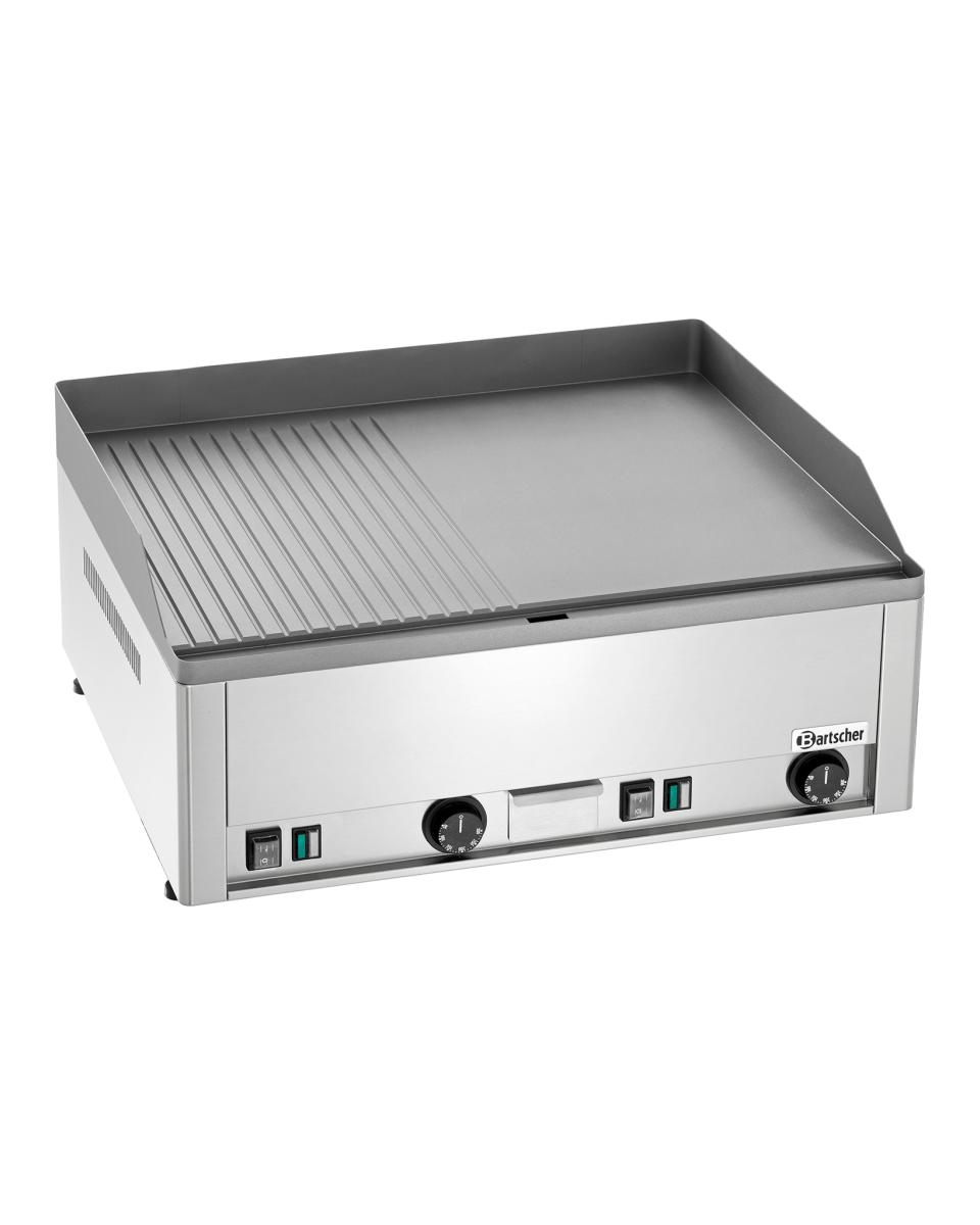 Grillplatte - Elektrisch - 2 Zonen - Glatt / Gerippt - Bartscher - 370036