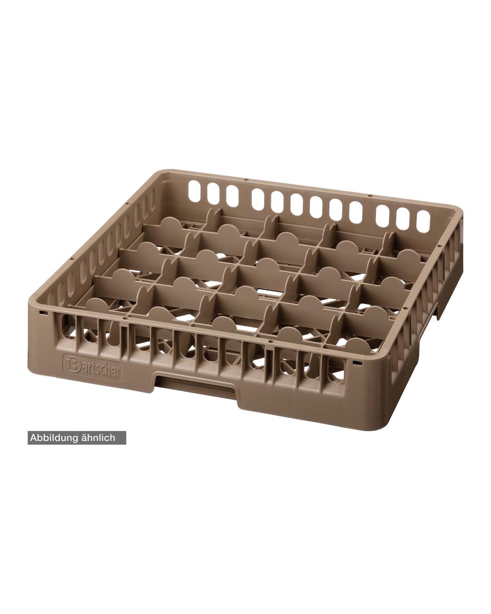 Geschirrspülkorb für Glaswaren - 25 Fächer - 50 x 50 x 26,6 cm - Bartscher - 5330