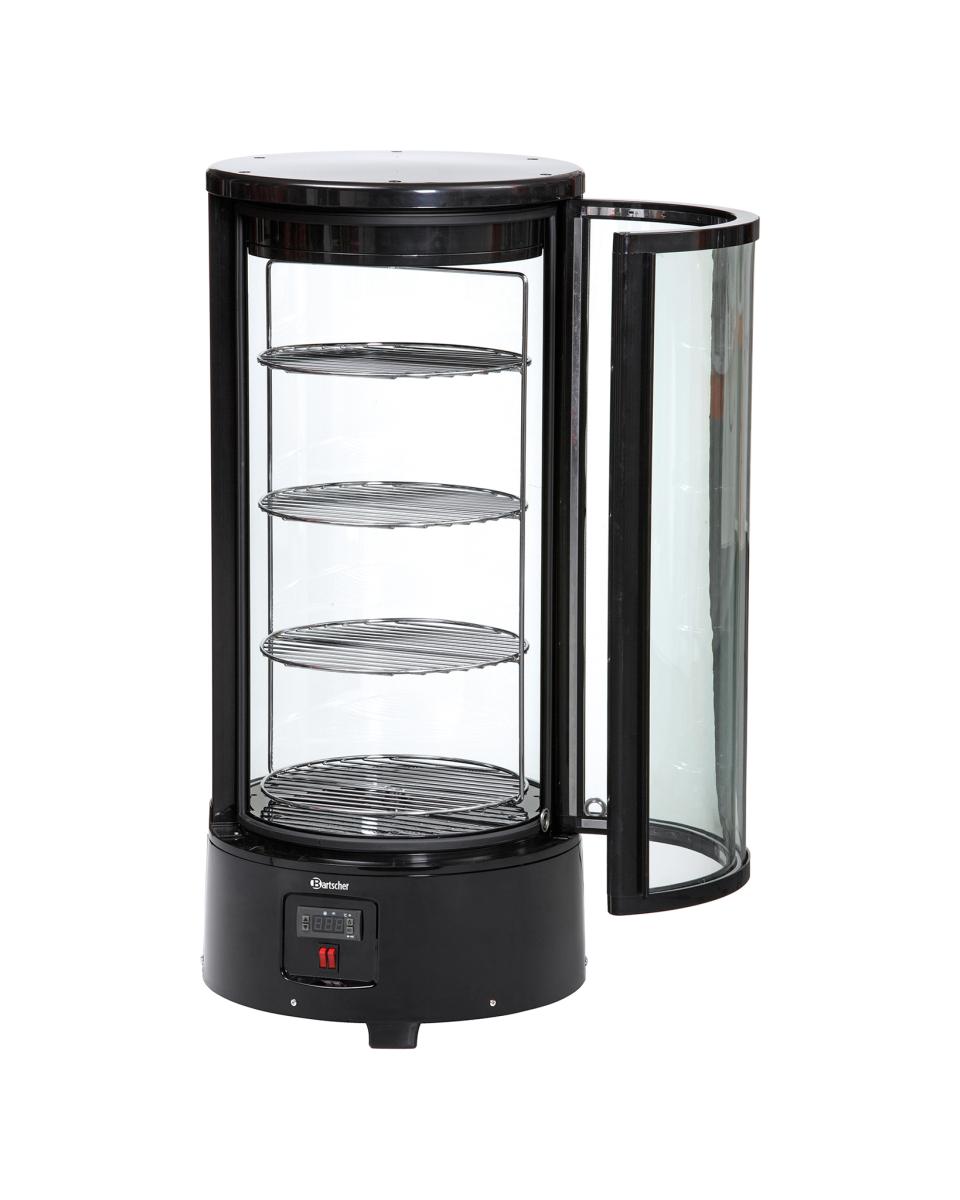 Vitrine für gekühltes Gebäck - 72 Liter - Schwarz - Bartscher - 700207G