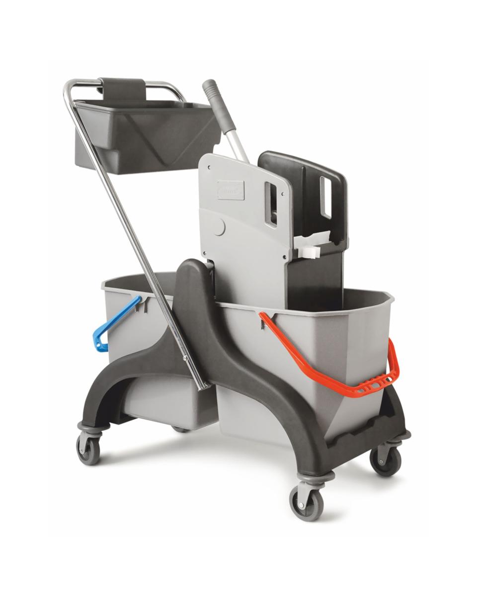 Reinigungswagen - Kunststoff / Aluminium - Komplettset - 2 x 25 Liter - 58173
