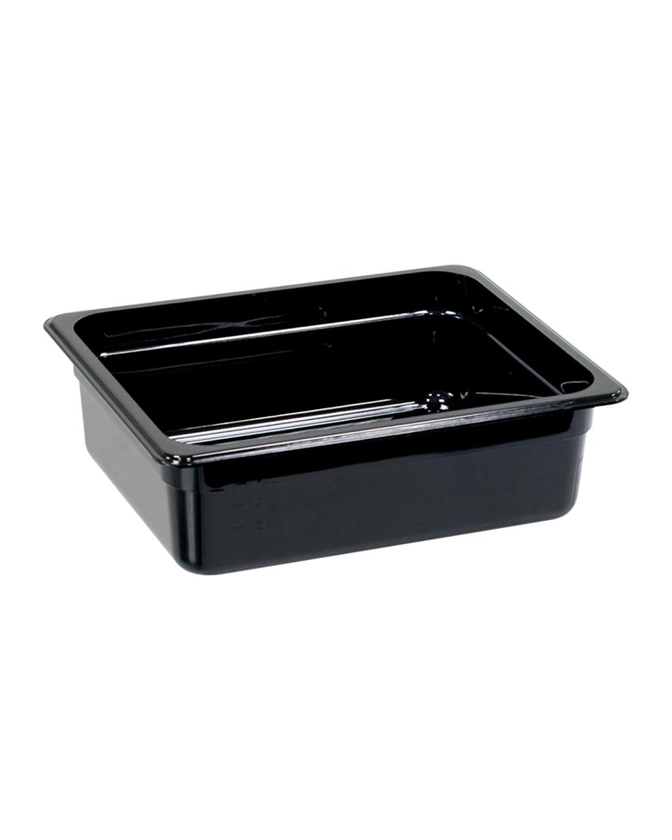 Gastronormbehälter - Polycarbonat - Schwarz - 1/2 GN - 100 mm - G-Line