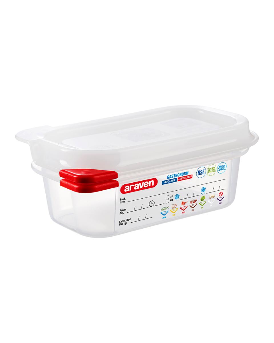 Lebensmittelbox - 1/9 GN - 65 mm tief - Polypropylen - Promolin