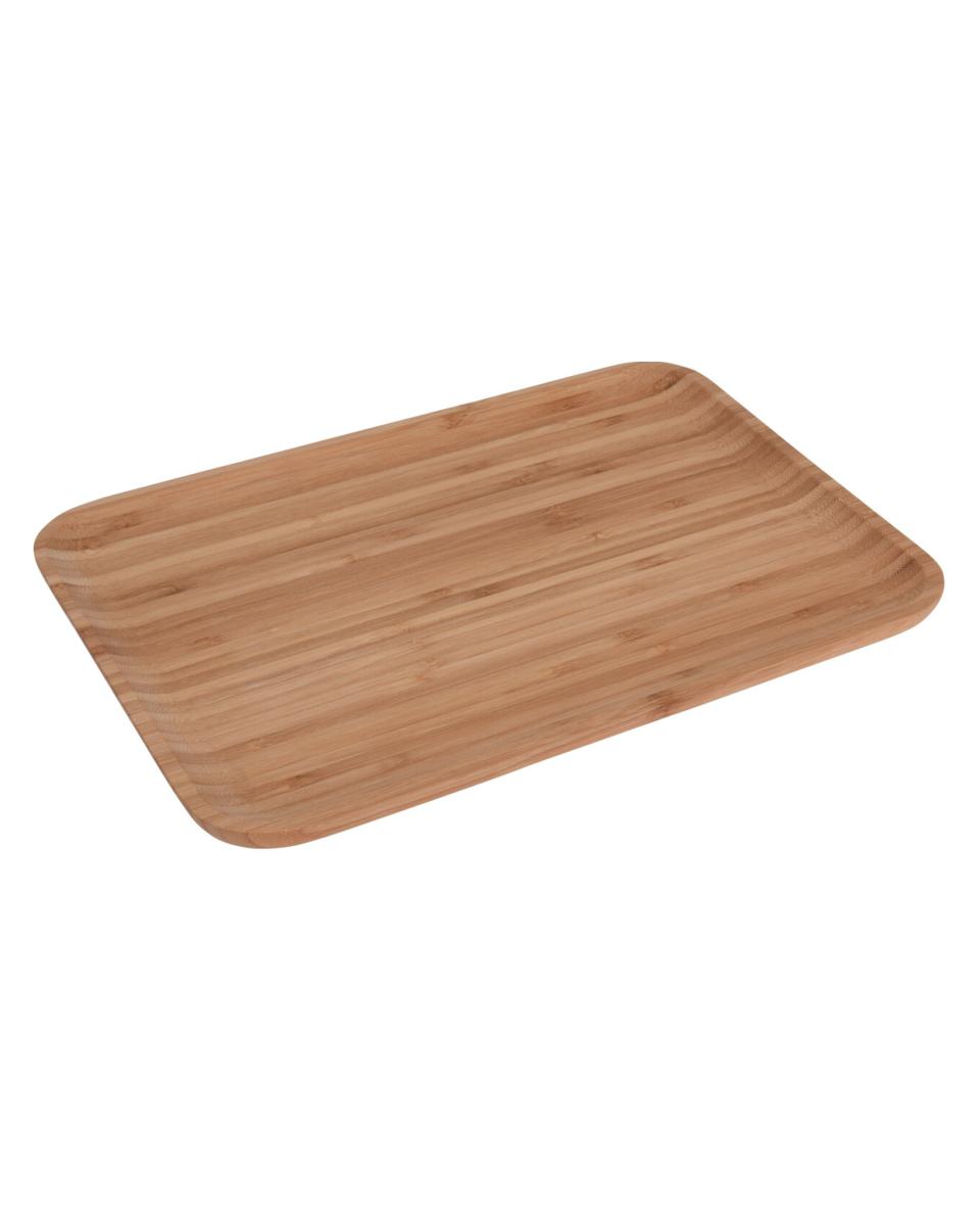 Serviertablett - H 2 x 33,5 x 23,5 cm - Bambus - G-Line