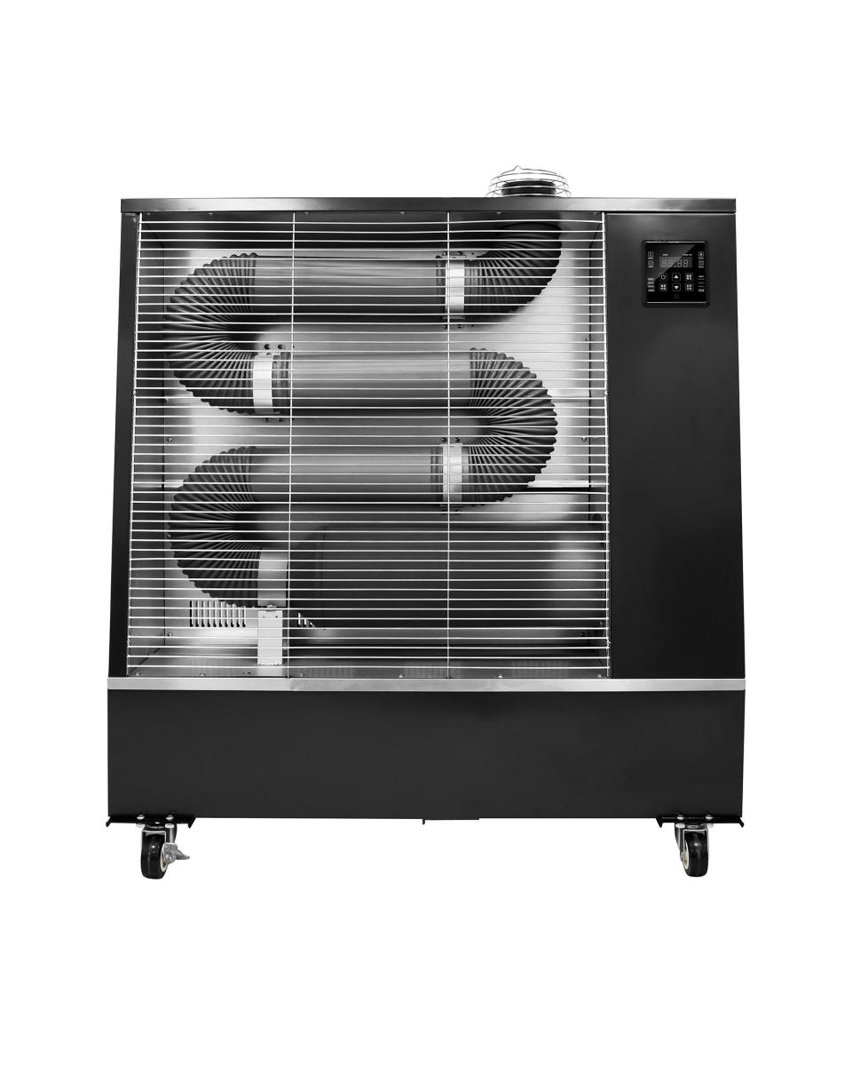 Dieselheizung - Infrarotheizung - 20 KW - Schwarz - H 116,5 x B 115 CM x T 30,5 - G-Line