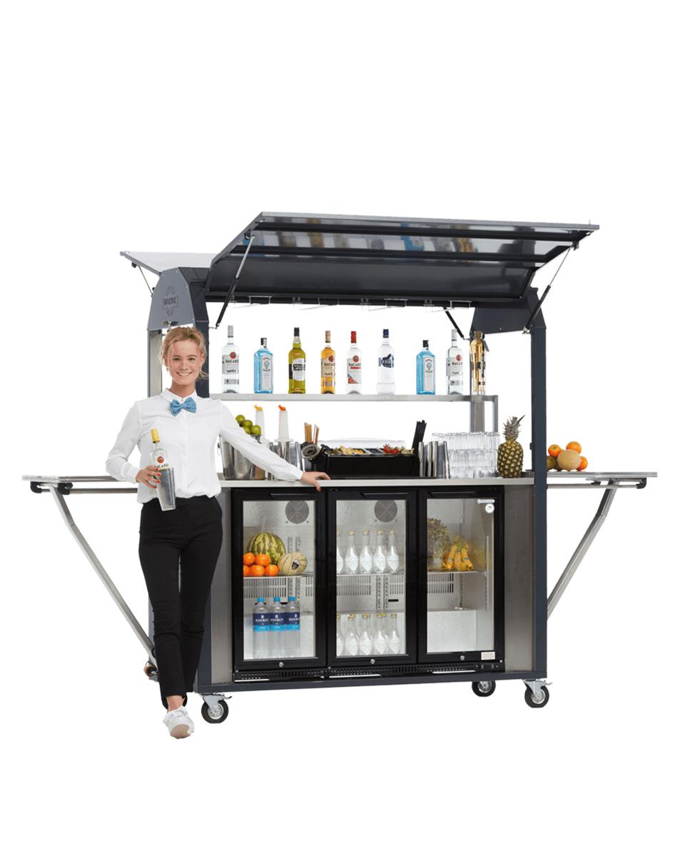 Multiwagon Coolrolly – Mobile Bar – 155 x 65 x 198 (H) cm