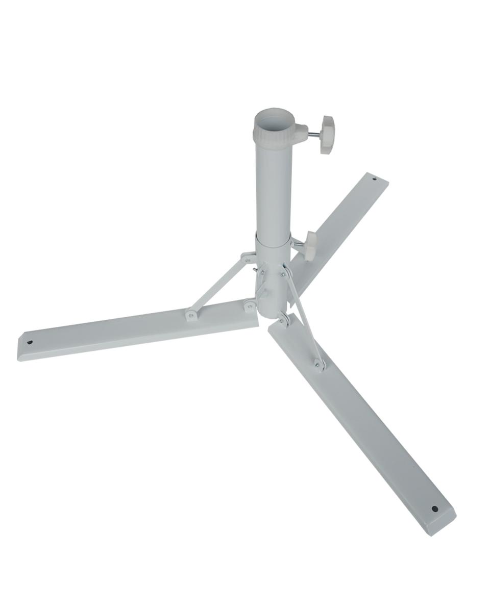 Sonnenschirmständer 3-beinig - Weiß - faltbar - 6 kg - G-Line