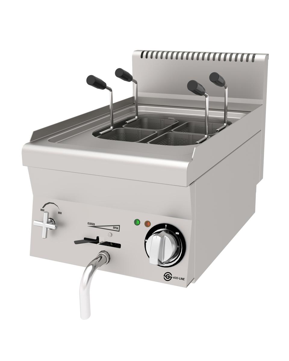 Nudelkocher - Elektrisch - Tischmodell - 4 Körbe - Edelstahl - 400V - G600 Line - G-Line