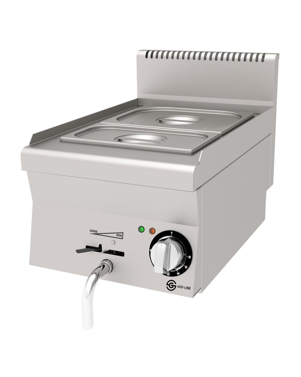 Bain Marie - 1/2 + 1/3 GN - Elektrisch - Tischmodell - Edelstahl - 230V - G600 Line - G-Line