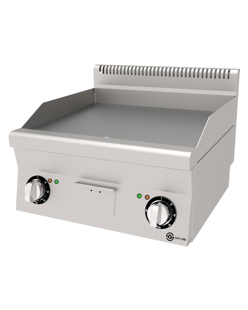 Backblech - Glatt - Edelstahl - 400V - B 60 CM - G600 Line
