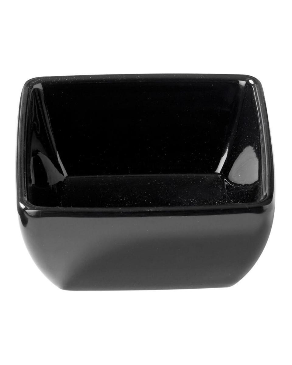 Sauciere - Quadratisch - Schwarz - Melamin - B 8,5 CM - G-Line