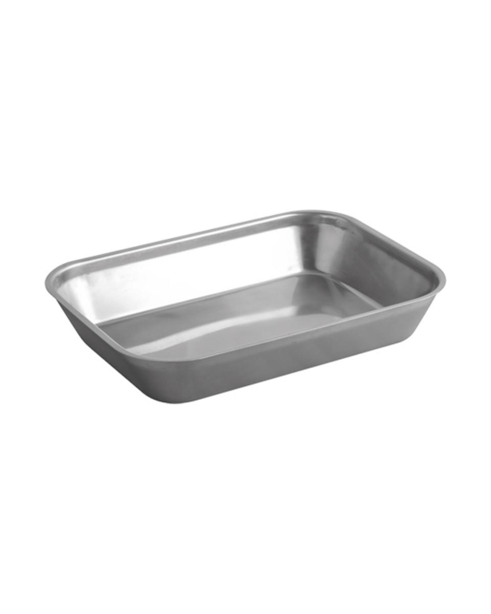 Fleischtablett - H 5,5 x 32 x 23 CM - 0,512 KG - Edelstahl - 953604