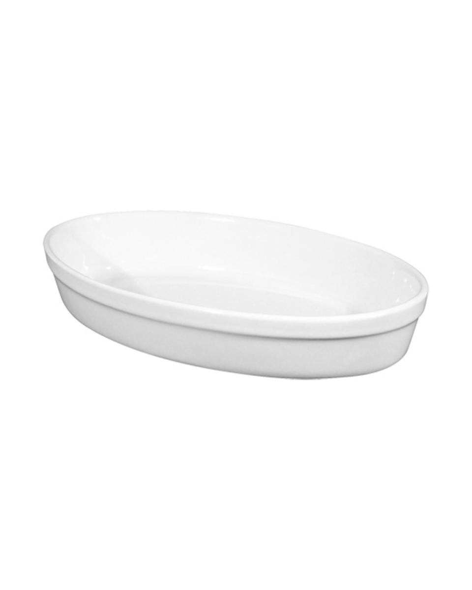 Gratineerschaal - Ovaal - Wit - L 28 x B 17 CM - Saturnia
