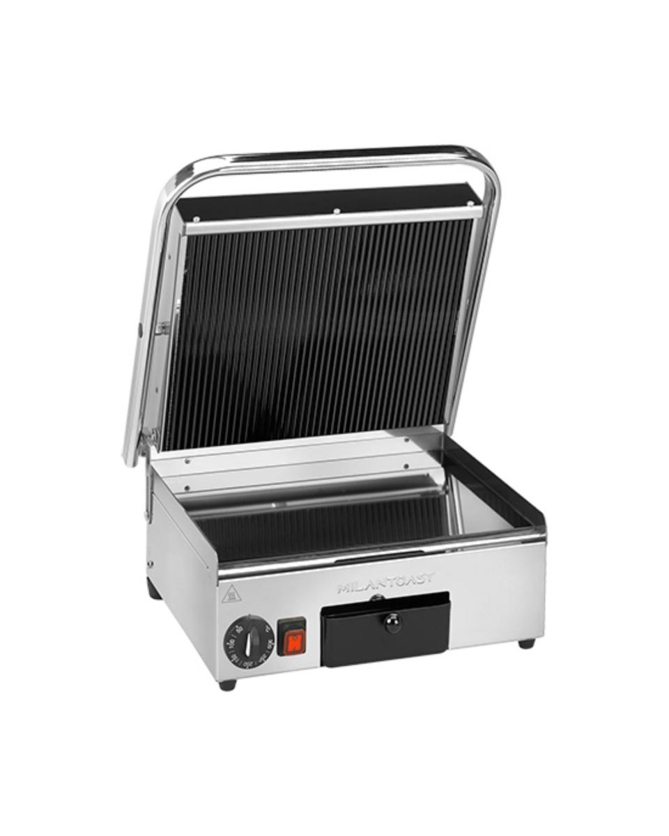 Contactgrill - Glad / Ribbel - 230V - B 41 CM - Milantoast