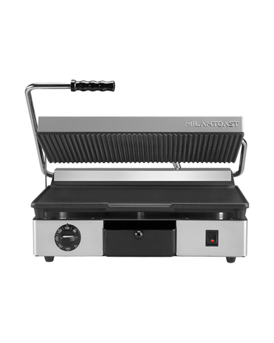 Contactgrill - Glad / Ribbel - 230V - Milantoast