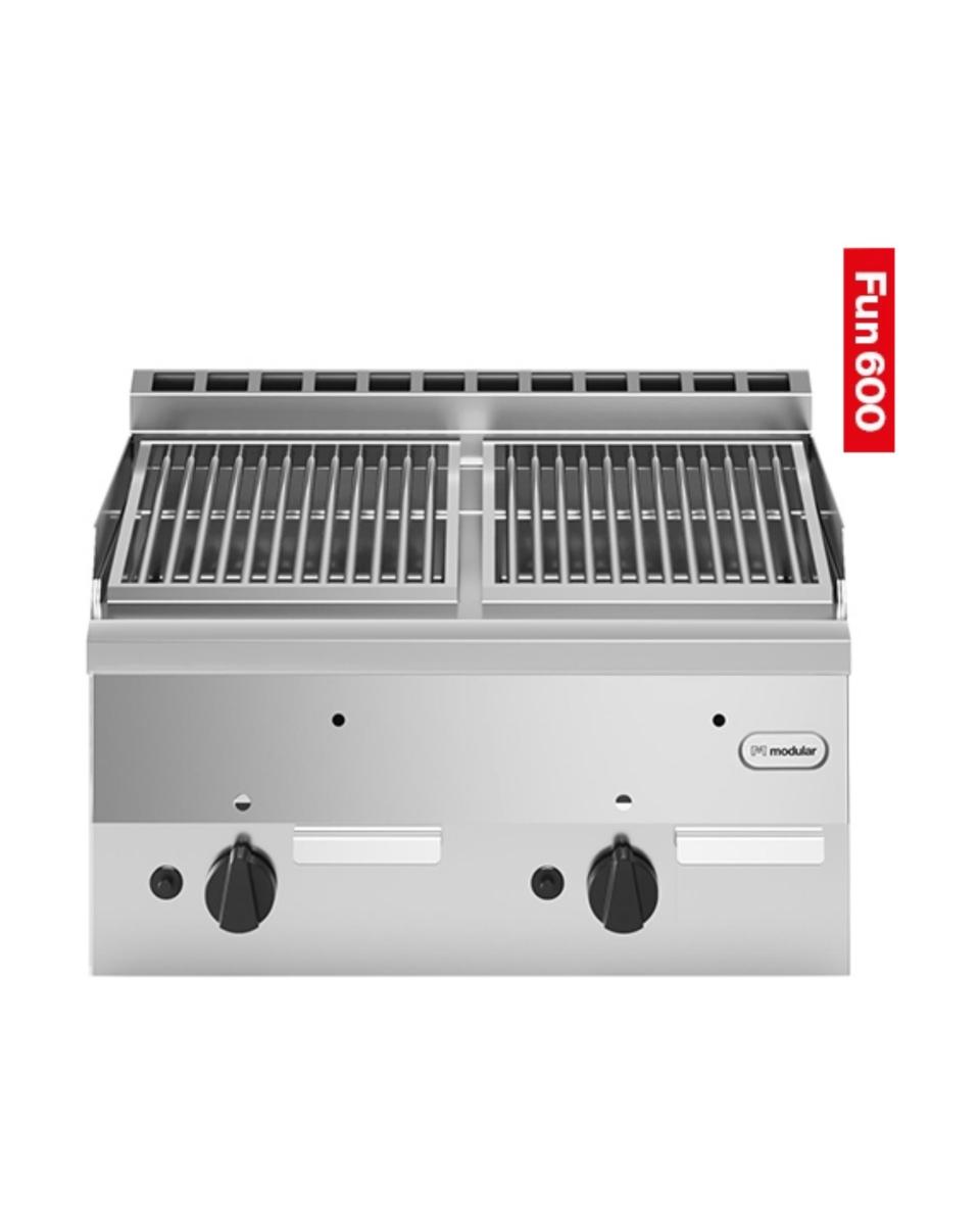 Lavasteen Grill - 2 Zones - Gas - Fun 600 Line - Modular