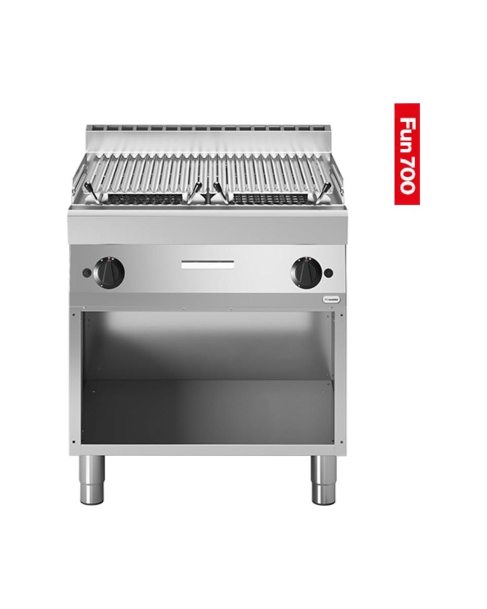 Lavasteen Grill - 2 Zones - Gas - Fun 700 Line - Modular