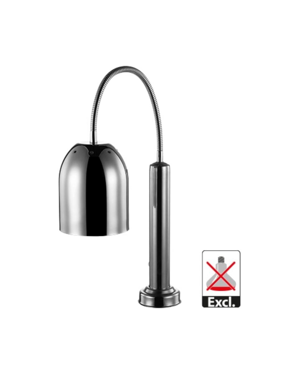 Wärmelampe - Ø16 cm - Chrom - Einbau-Modell - CaterChef - 688255